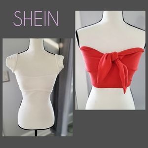 SHEIN Women's Medium Cropped Halter Top BUNDLE